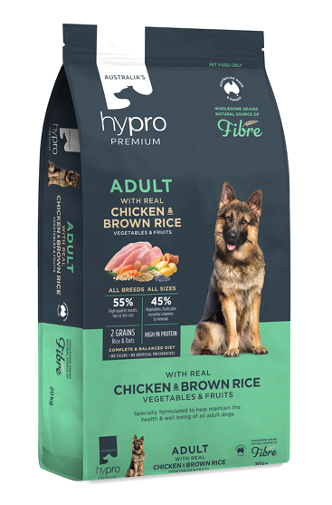 Hypro Premium Wholesome Grains Chicken & Brown Rice Dry Dog Food 20kg