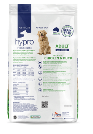 Hypro Premium Dog Food Adult Chicken & Duck Grain Free 20kg