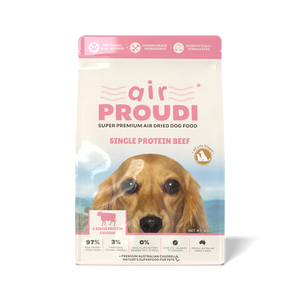 Proudi Single Protein Beef Air Dried - for Dogs 400g