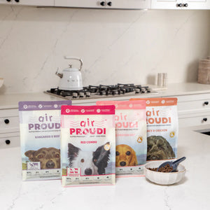 Proudi Kangaroo & Beef Air Dried - for Dogs 400g