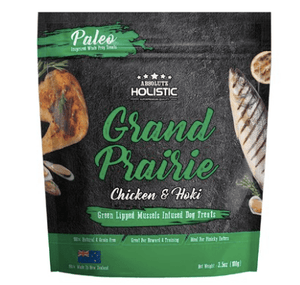 Absolute Holistic Dog Treats Air Dried Dog Treats Grand Prairie Chicken & Hoki 100gm