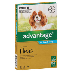 Advantage Dog Flea,Tick & Worming Treatments Default Advantage Dog Med 4-10Kg 4 Pack