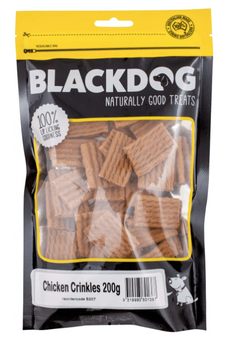 BlackDog Dog Treats BlackDog Chicken Crinkles 200g