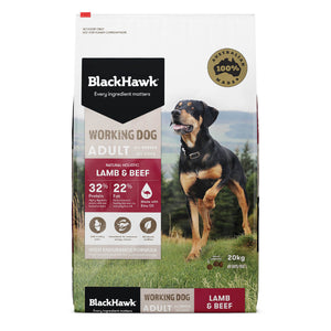 Black Hawk Working Dog Adult Lamb & Beef 20kg