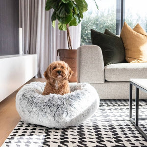 Curl Up Cloud Calming Dog Bed - Grey