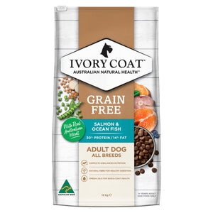 Ivory Coat Dog Dry Food Ivory Coat Grain Free Ocean Fish & Salmon 13kg
