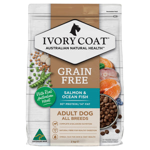Ivory Coat Dog Dry Food Ivory Coat Grain Free Ocean Fish & Salmon 2kg