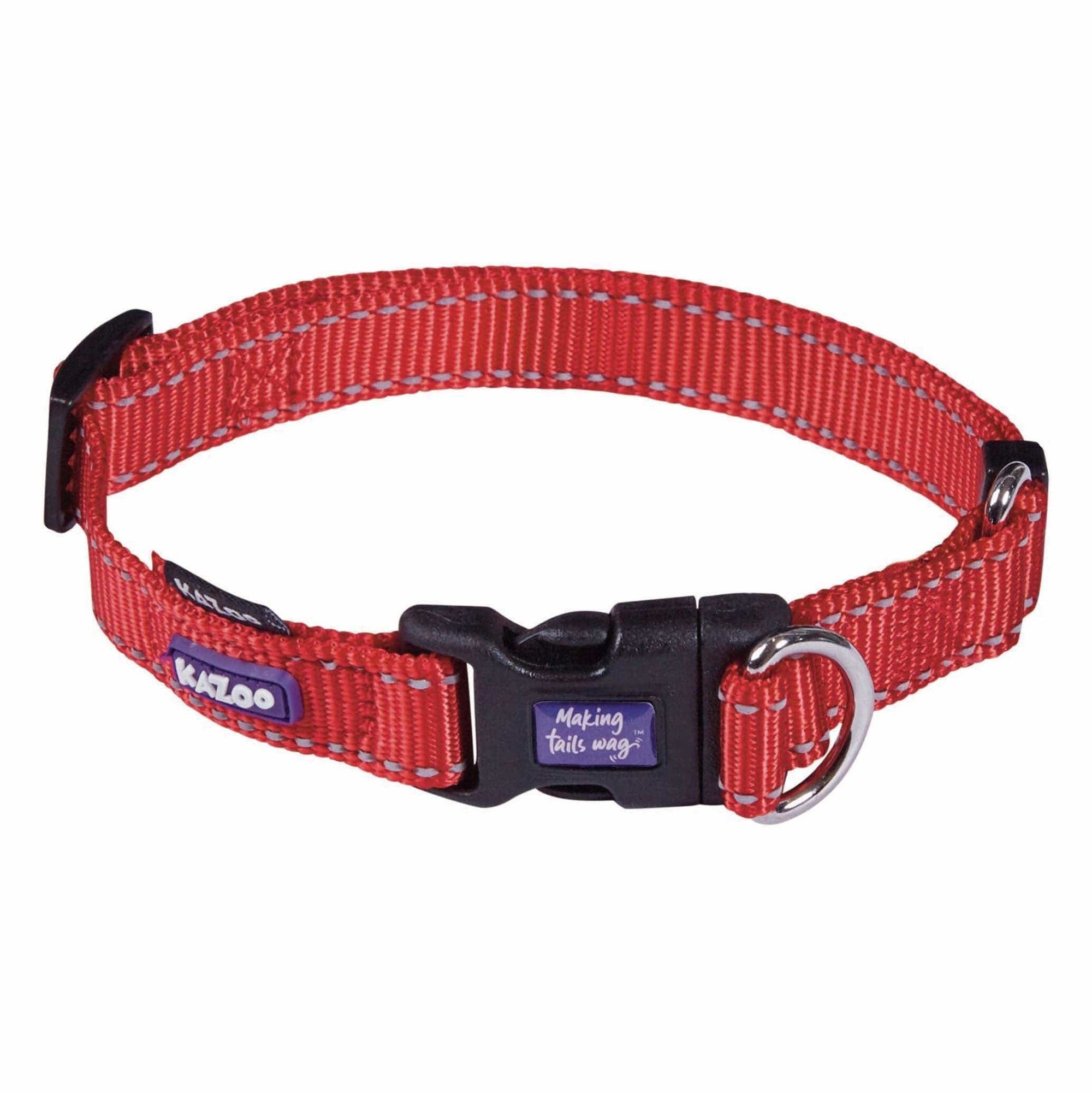 Kazoo Dog Collars, Leads, Harness & Muzzles Default Kazoo Classic Collar Red 25Mm Xl