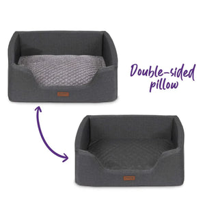 Kazoo Cave Bed Plush Grey Large