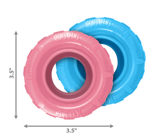 Kong Dog Toy Kong Puppy Tire Medium Pink