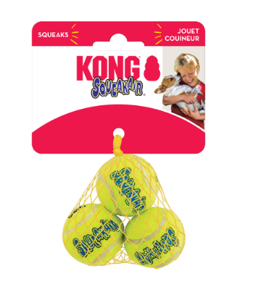 Kong Dog Toy Kong SqueakAir Balls 3-Pack Small