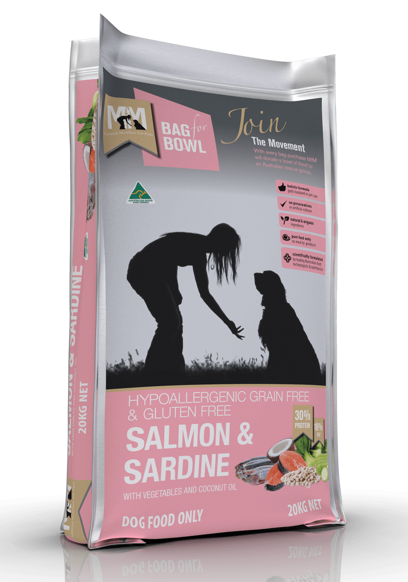 Meals For Mutts Dog Dry Food Default Meals For Mutts Dog Grain Free Salmon & Sardine 20Kg