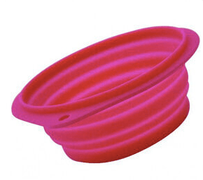 Pawise Dog Bowls Pink Pawise Silicone Pop Up 2000ml