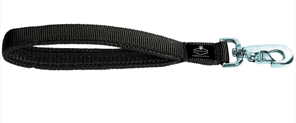 Prestige Pet Dog Collars, Leads & Harnesses Prestige Soft Padded Leash Short Attachment Black 30cm