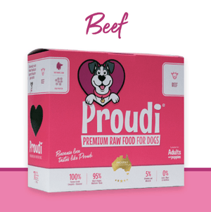 Proudi Dog Raw Food Proudi Dog Single Protein Beef 2.4kg
