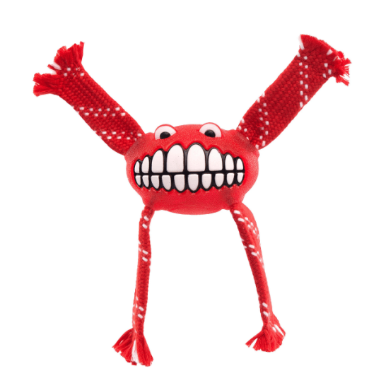 Rogz Dog Toy Default Flossy Grinz Red Large