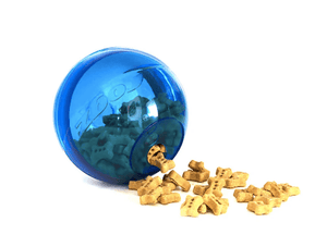 Rogz Dog Toy Rogz Tumbler Treat Dispenser Ball Blue