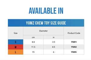 Rogz Dog Toy Rogz Yumz Chew Bone Blue Small