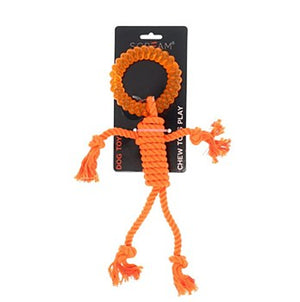 Scream Rope Man 30cm Dog Toy