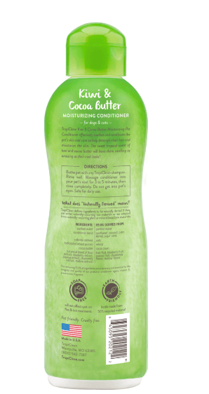 Tropiclean Dog Shampoo & Conditioners TropiClean Kiwi & Cocoa Butter Moisturizing Dog & Cat Conditioner 20oz