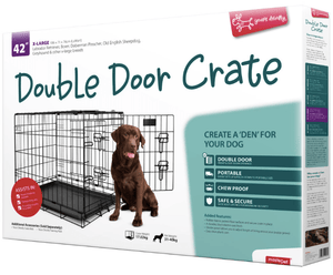 Yours Droolly Dog Kennels Extra Large Dog Crate 42''