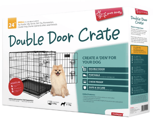 Yours Droolly Dog Kennels Small Dog Crate 24''