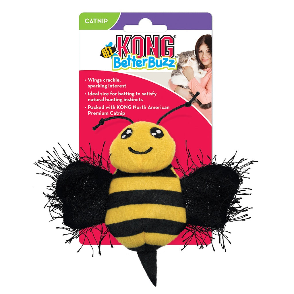 KONG Better Buzz Bee Catnip Toy for Cats
