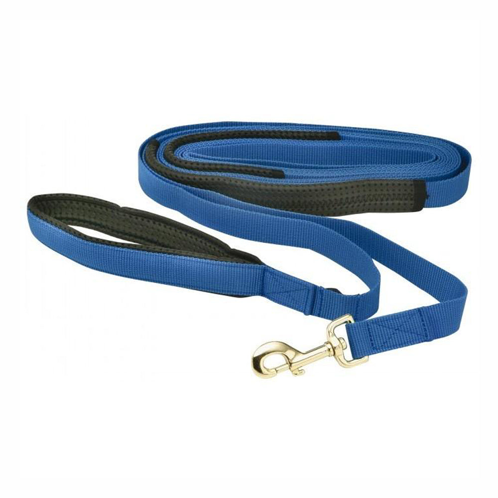 Prestige Flat Nylon Dog Recall Lead 1 Inch x 7m Blue