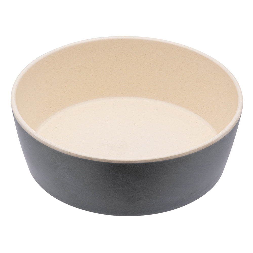 Beco Classic Bamboo Printed Dog Bowl Grey