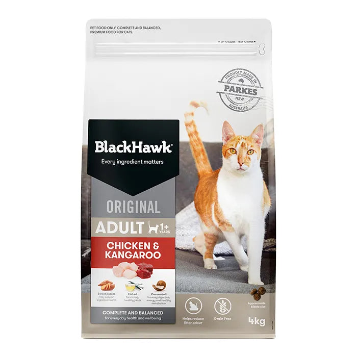 Black Hawk Cat Food Chicken and Kangaroo 2kg