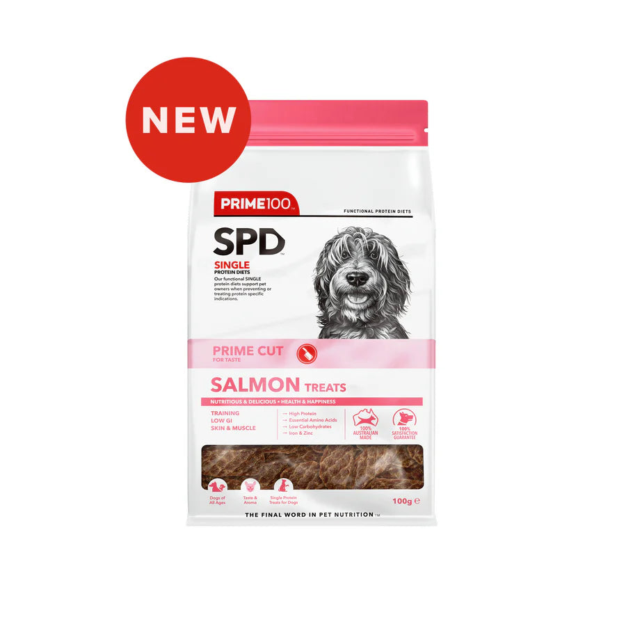 SPD™ Prime Cut Salmon Treats 100g