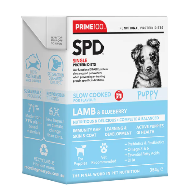 Prime100 SPD™ Slow Cooked Lamb & Blueberry Puppy 354g