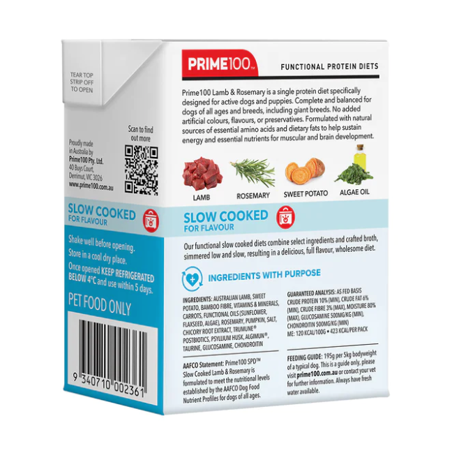 Prime100 SPD™ Slow Cooked Lamb & Rosemary 354g