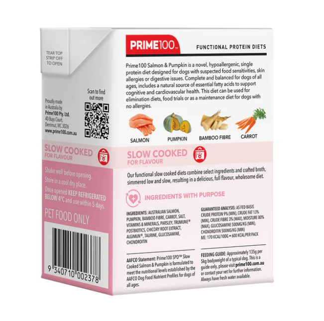 Prime100 SPD™ Slow Cooked Salmon & Pumpkin 354g