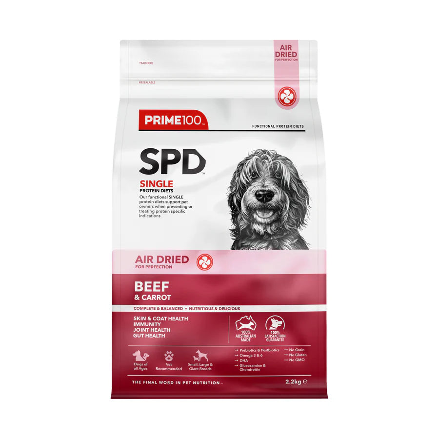 Prime100 SPD™ Air Dried Beef & Carrot 2.2kg