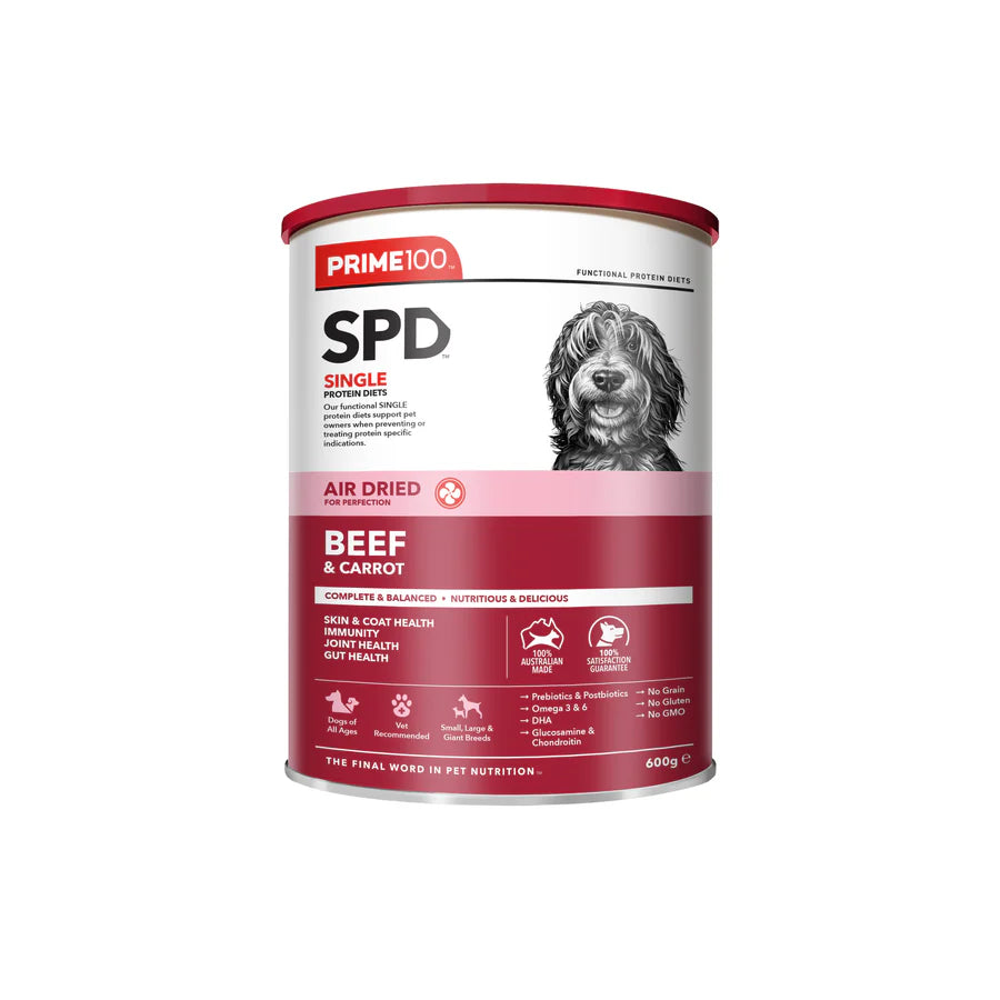 Prime100 SPD™ Air Dried Beef & Carrot 600g