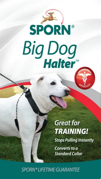 Sporn Big Dog Halter Lge Black