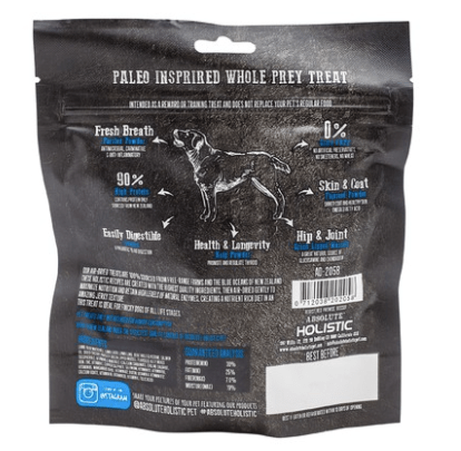 Absolute Holistic Dog Treats Air Dried Dog Treats Oceanic Farm Blue Mackerel & Lamb 100gm