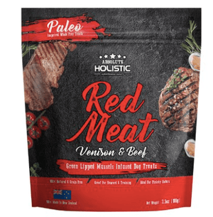 Absolute Holistic Dog Treats Air Dried Dog Treats Red Meat Beef & Venison 100gm
