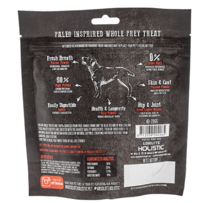 Absolute Holistic Dog Treats Air Dried Dog Treats Red Meat Beef & Venison 100gm