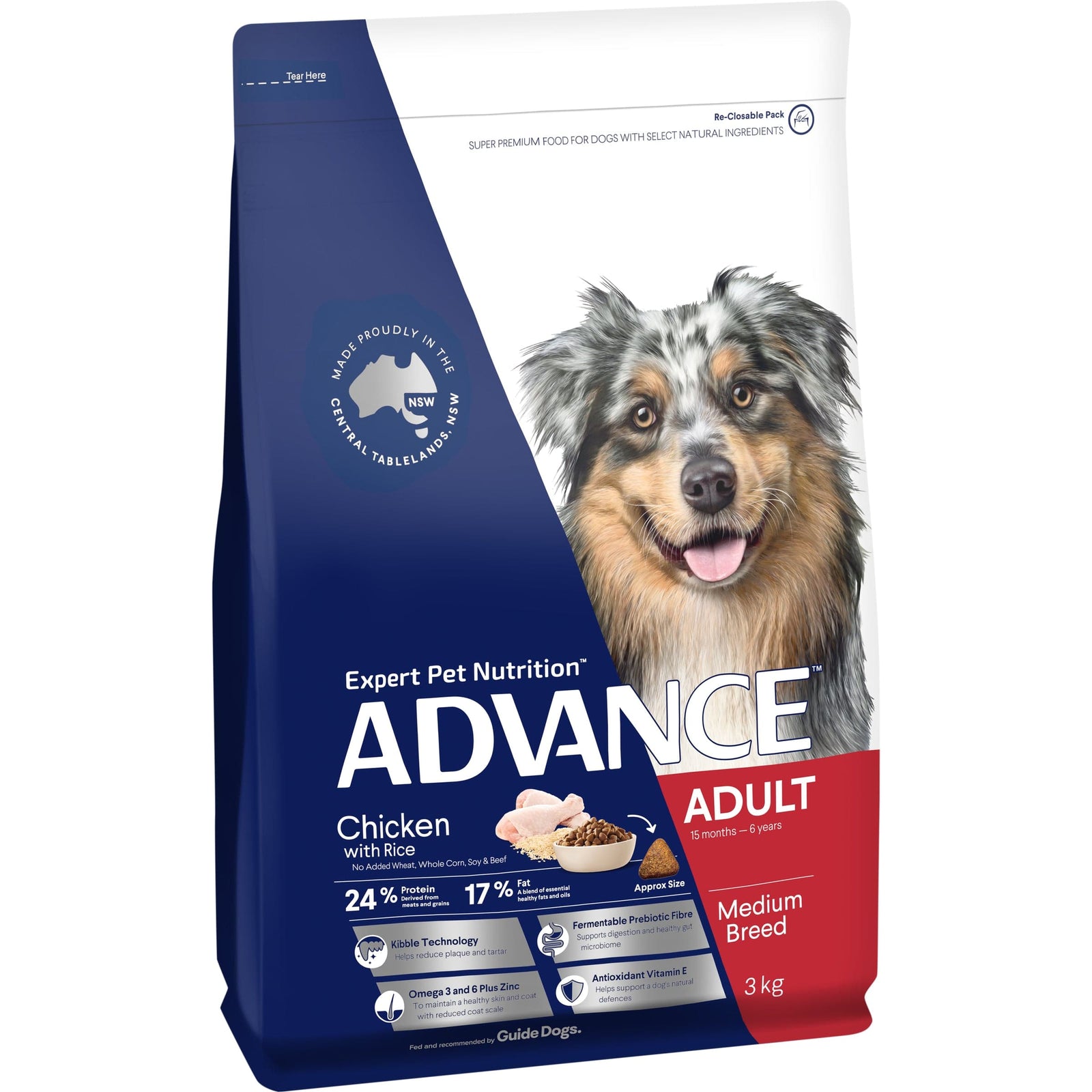 Advance Dog Dry Food Advance Dog Chicken 3Kg