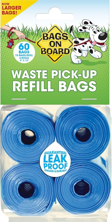 Bags on Board Dog Poop Pickup Bags