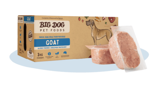 Big Dog Dog Raw Food Big Dog Barf Goat 3kg (12 x 250g individual patties)