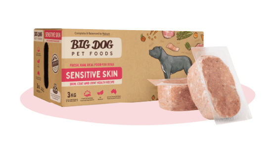 Big Dog Dog Raw Food Big Dog Barf Sensitive Skin 3kg (12 x 250g individual patties)