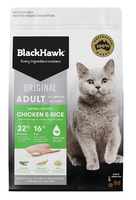 Black Hawk Cat Dry Food Black Hawk Cat Chicken & Rice 15Kg