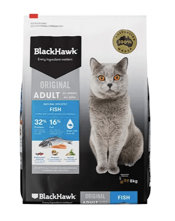 Black Hawk Cat Dry Food Black Hawk Cat Fish 8Kg