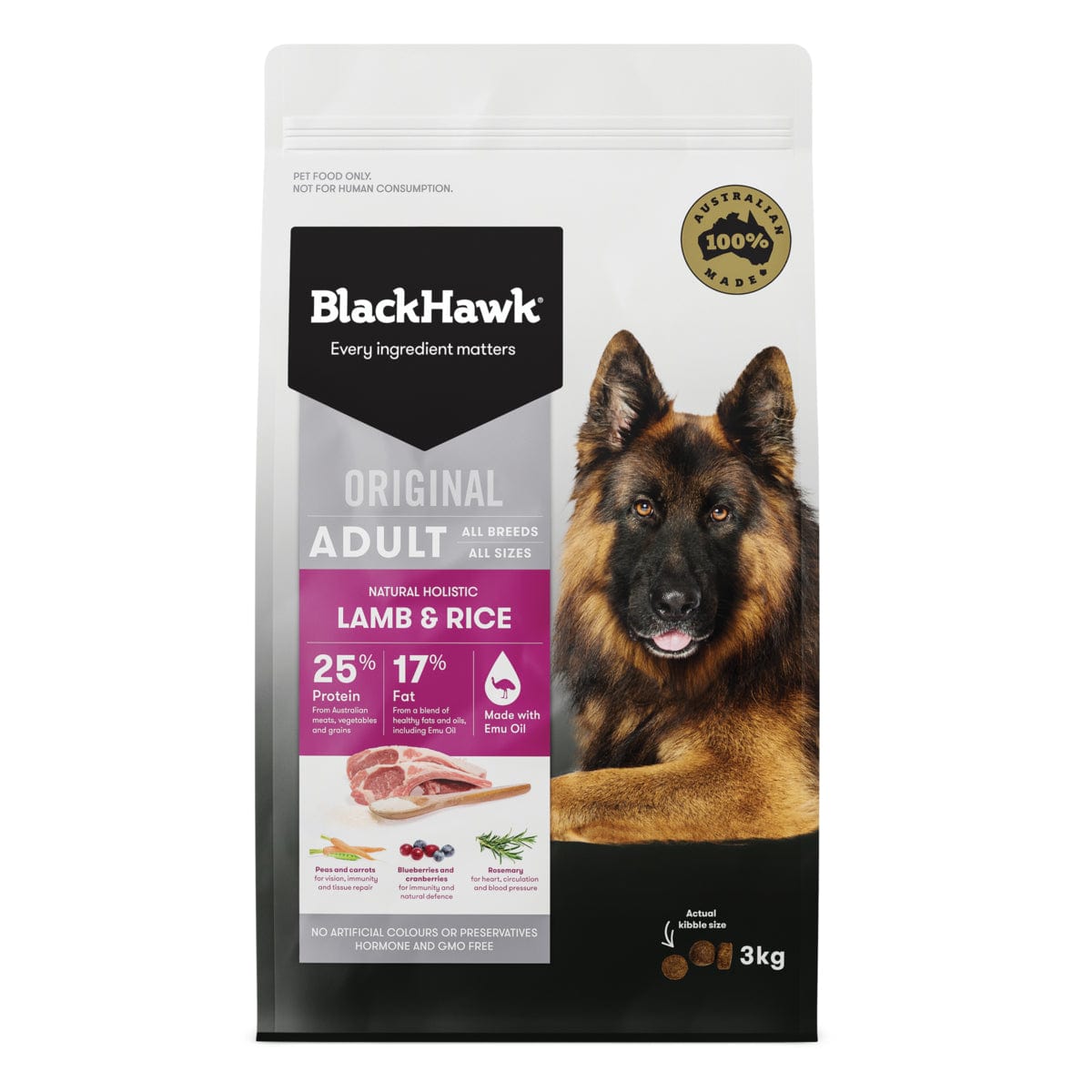 Black Hawk Dog Dry Food Black Hawk Adult Lamb 3Kg