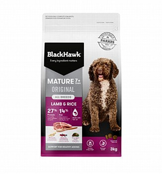 Black Hawk Mature Lamb & Rice 3kg Dry Dog Food