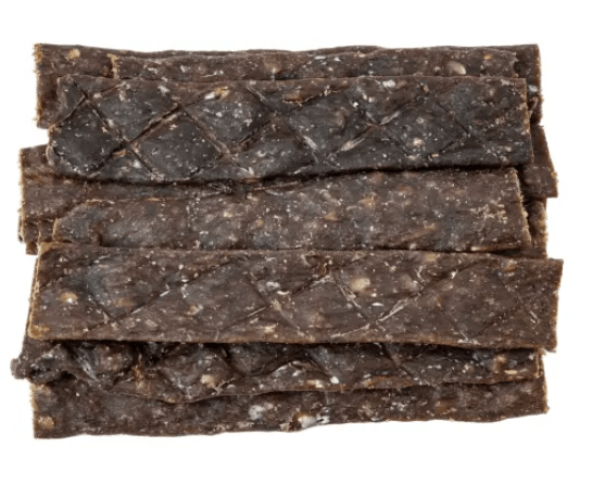 BlackDog Dog Treats Beef Jerky Straps 200g