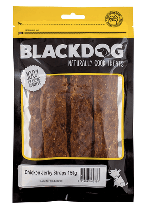 BlackDog Dog Treats BlackDog Chicken Jerky Straps 200g